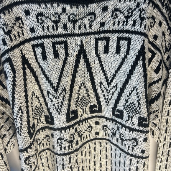 Vtg Wool Blend Made In Germany Oversized Sweater S Nordic Scandi Norse - Picture 4 of 12